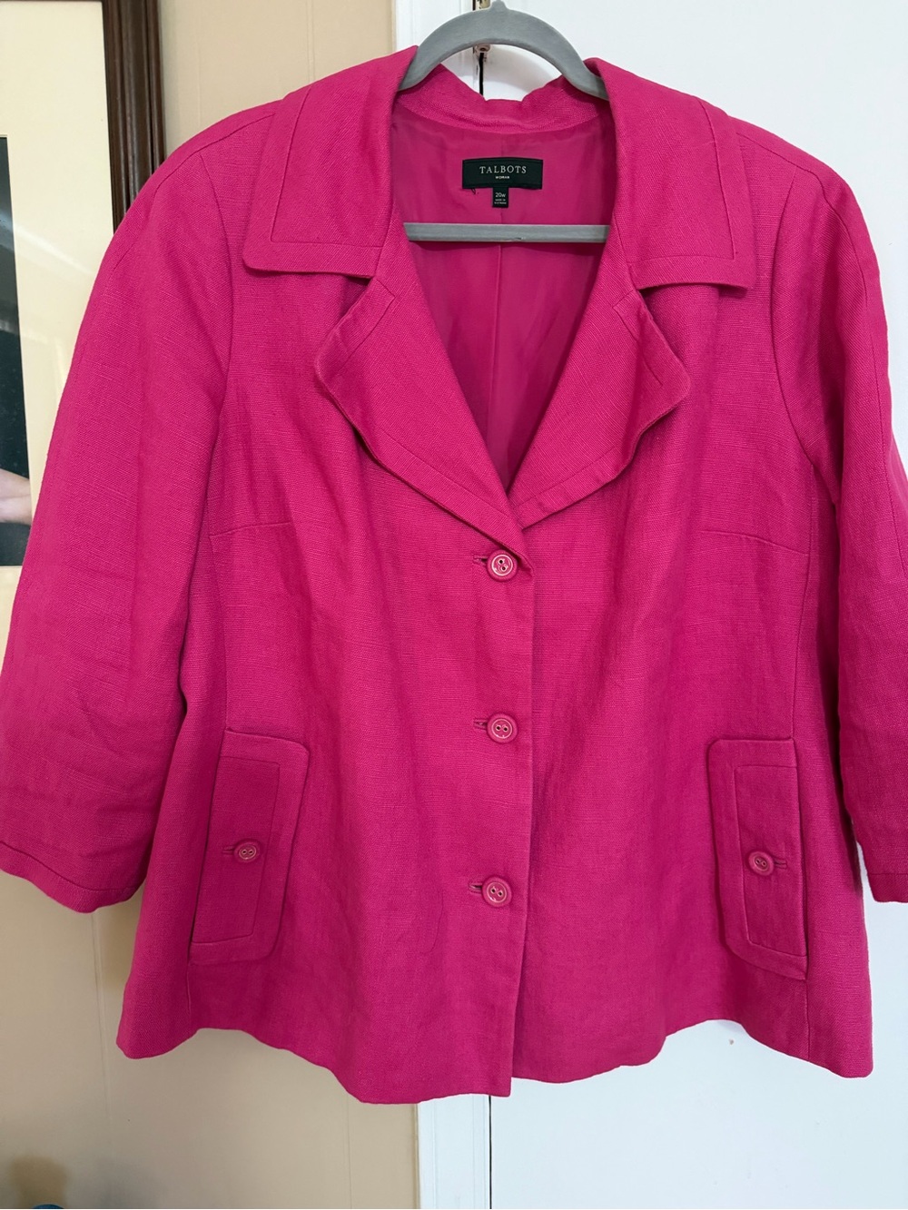 20W Talbots stunning fushia jacket